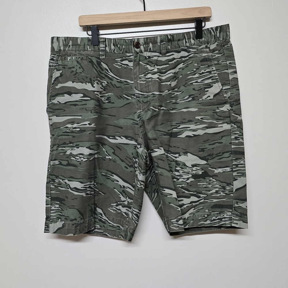 Men's 2014 Wallin & Bros 5 Pocket Camo Chino‎ 100% Cotton Shorts Size 36